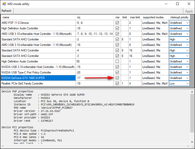 myths of fps boosting mechanics and tricks, msi mode can be helpful in helping system responsiveness